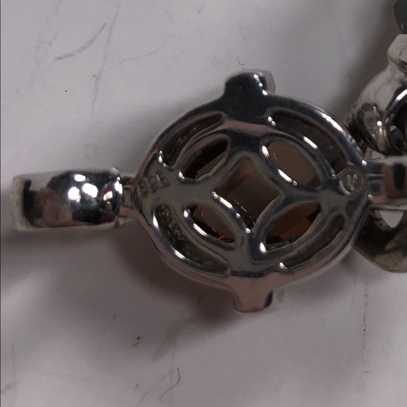 Amber Silver Bracelet. 925 Silver. Made in Italy. - Picture 2 of 5